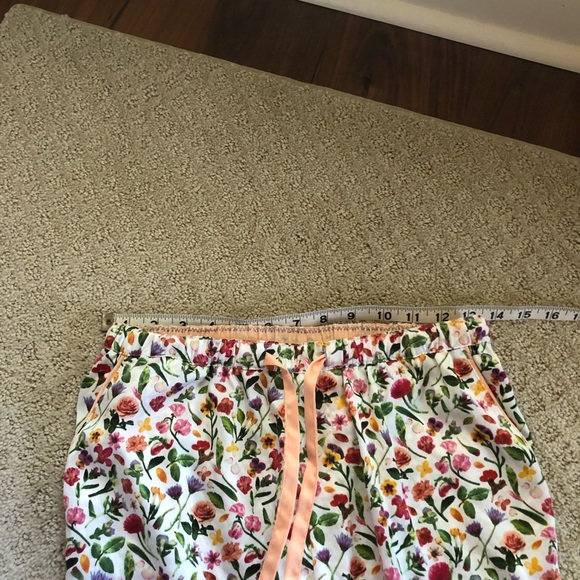 Anthropologie E Faux Silk Pajamas Sz XS Floral Pattern VGUC - Picture 11 of 14